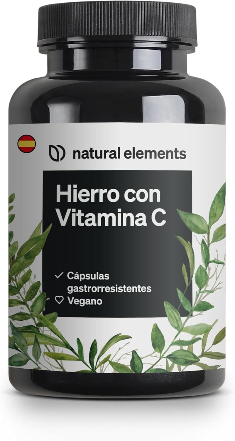 Ferrochel™ Hierro Con Vitamina C (42Mg) – 180 Cápsulas Gastrorresistentes – 20Mg De Bisglicinato De Hierro (Quelato De Hierro) – Materia Prima De Primera Calidad – Probado En Laboratorio Y Vegano